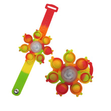 Cargar imagen en el visor de la galería, JUGUETE INTERACTIVO: PULSERA CON LUCES LED, POPIT Y SPINNER ✨