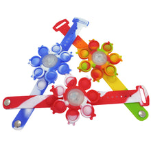 Cargar imagen en el visor de la galería, JUGUETE INTERACTIVO: PULSERA CON LUCES LED, POPIT Y SPINNER ✨
